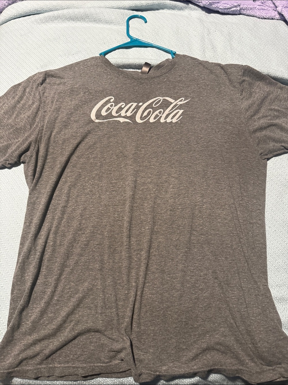 Coca Cola Men’s Heather Gray Short Sleeve Logo Tee